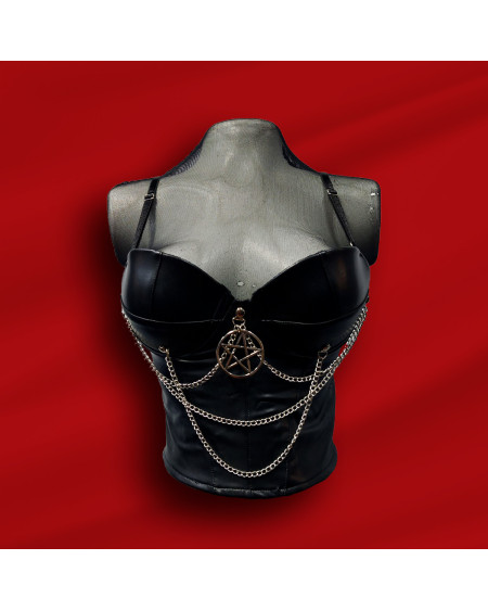 CropTop Pentagram Chain